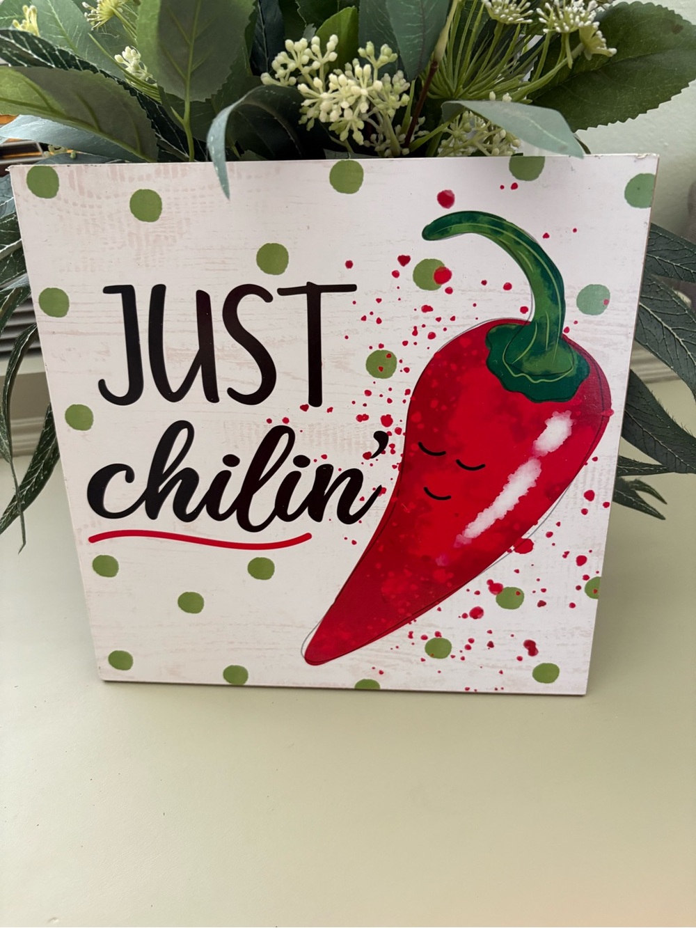 Just Chilin' Red Chili Pepper Decorative Wall Art - Home Other